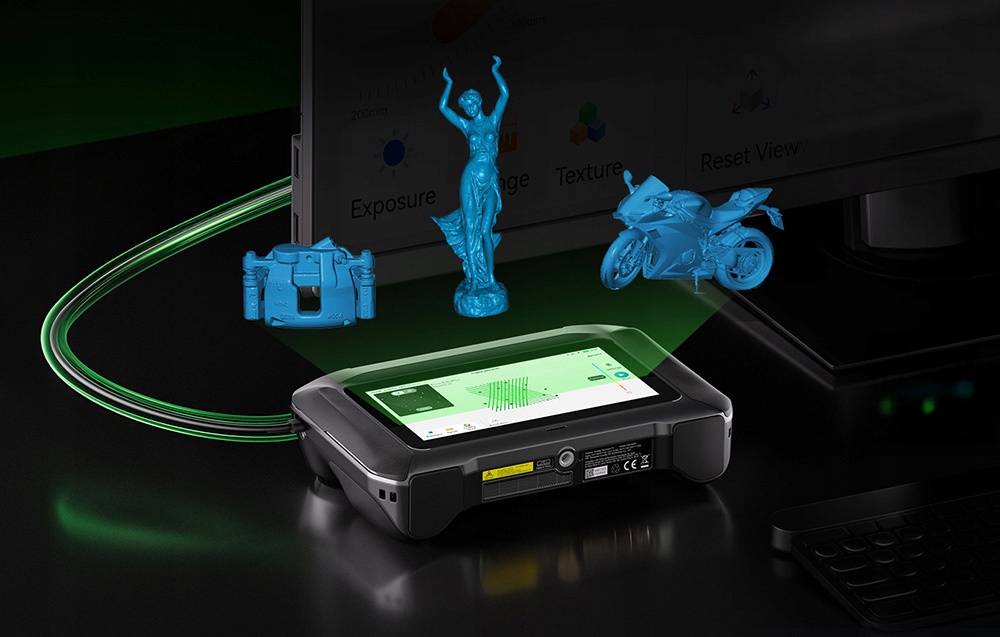 Creality Sermoon P1 3D skeneris 100FPS 24GB RAM 256GB