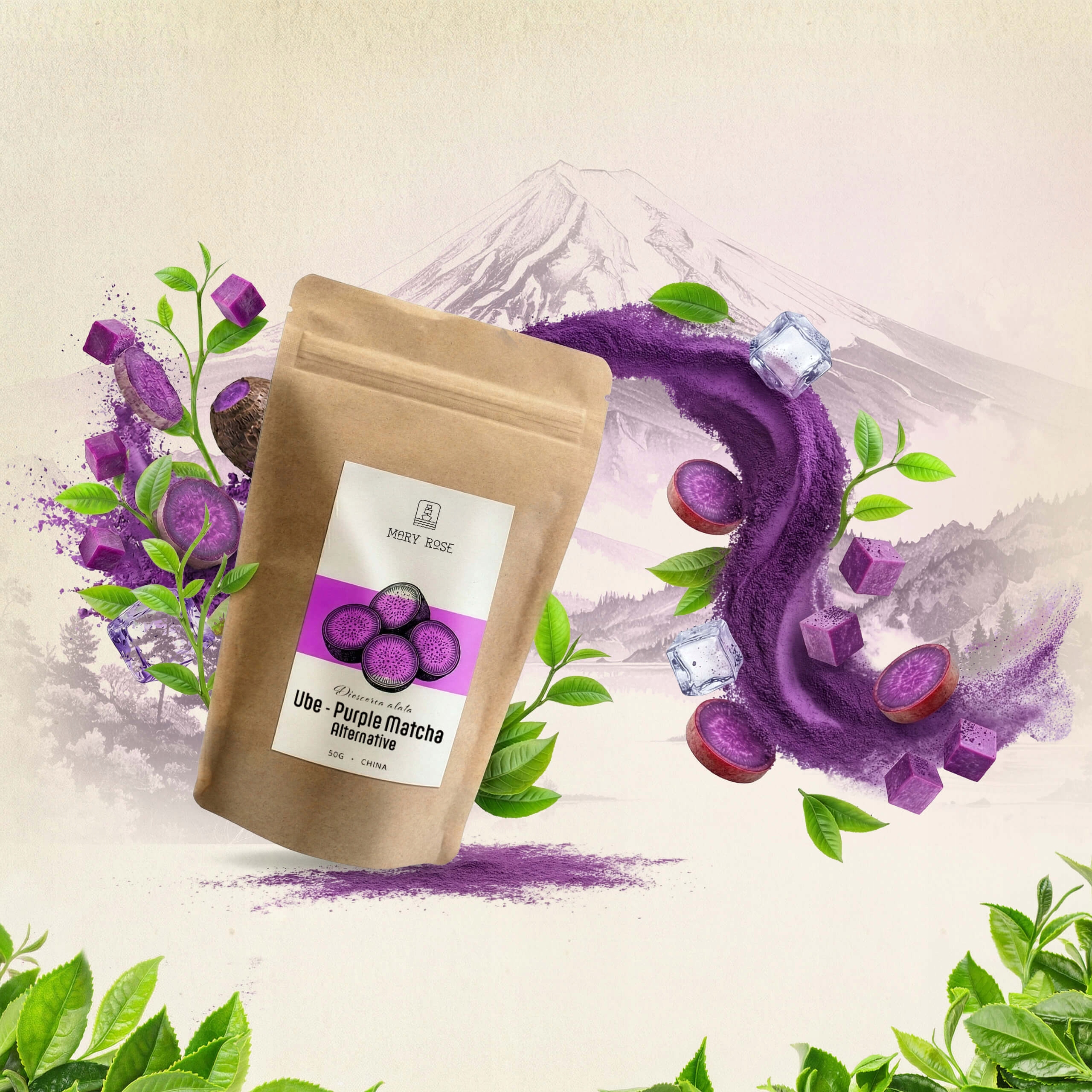 d29818d94158bdd38721dbd2f890 belsilt Mary Rose violetinis matcha arbata milteliais 50 g internetu