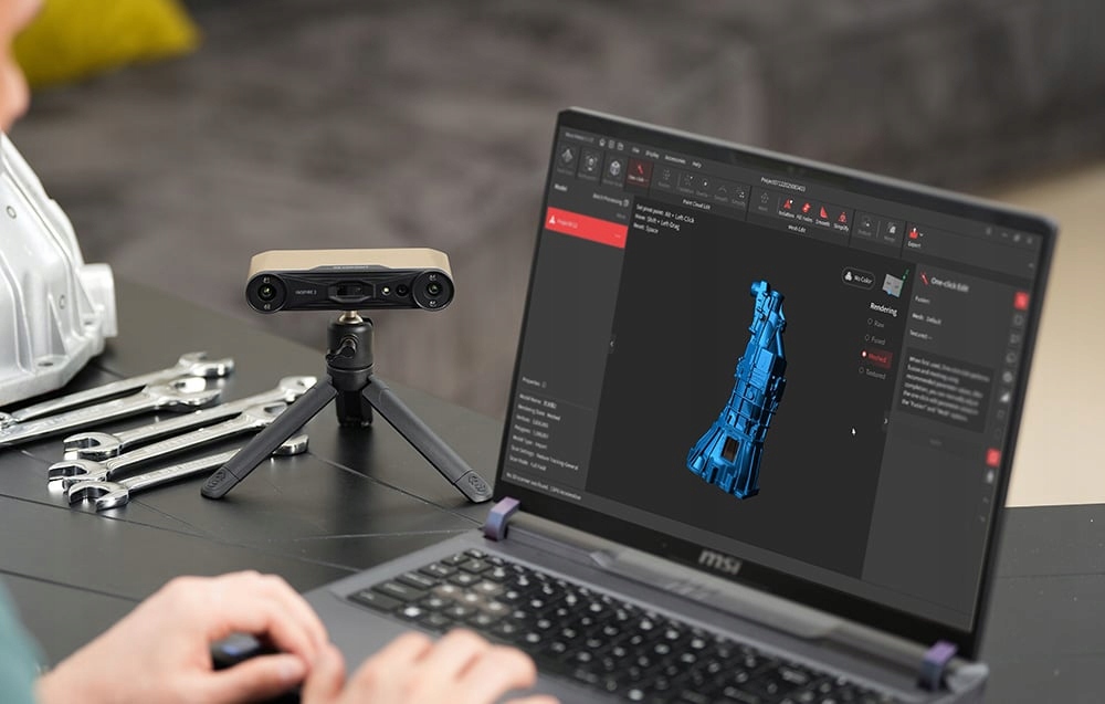 Revopoint Inspire 2 3D skeneris nešiojamas 0,5mm 90fps Premium