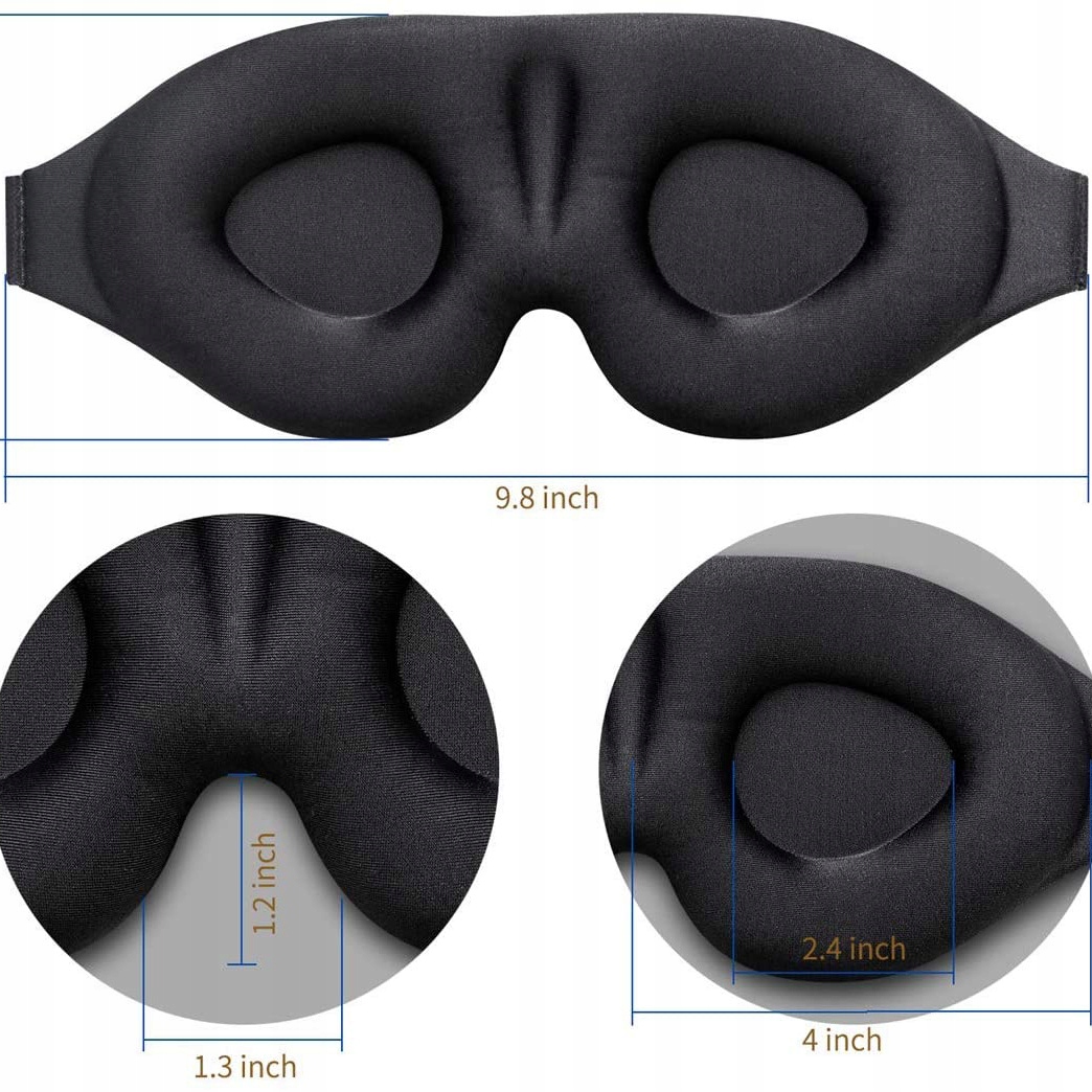1d0766bb48279810d3cf8c57563c belsilt Akių kaukė miegui 3D šviesą blokuojanti juoda