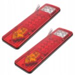 Belaidžių galinių LED lempų rinkinys su magnetais, 12 V