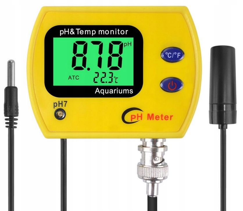 21a29604425abcd1390149eac92d belsilt Vandens pH ir temperatūros matuoklis 2 viename su LCD ir ATC