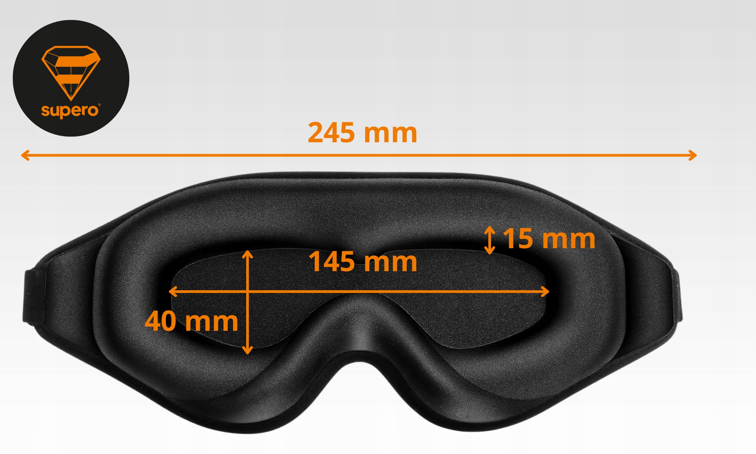 3DOPASKANAOCZYDOSPANIACZARNAMASKADOSNUNAOCZYLEKKAERGONOMICZNAWzordominujacybezwzoru belsilt Akių kaukė miegui 3D šviesą blokuojanti reguliuojama kelionėms su atminties putomis juoda ramiam poilsiui