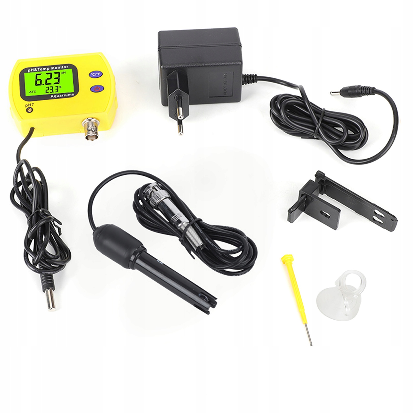 84eb4998440cb1dbe1a5c90b58f2 belsilt Vandens pH ir temperatūros matuoklis 2 viename su LCD ir ATC