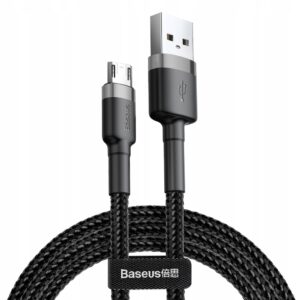 BASEUSKABELMICROUSBUSBAMOCNYDWUSTRONNYPRZEWOD24A480Mbps1M belsilt