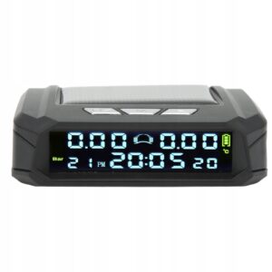 Belaidė TPMS sistema dviem ratams su 2 jutikliais, saulės ir USB įkrovimu, JE