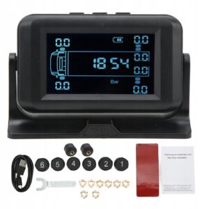 Belaidė TPMS sistema kemperiui ir priekabai su 8 jutikliais, iki 15 bar