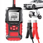 Foxsur FBT300 skaitmeninis 12 V ir 24 V akumuliatorių testeris, 3–200 Ah