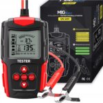 Skaitmeninis 12 V ir 24 V akumuliatorių testeris su LCD, 3–200 Ah