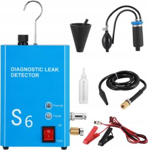 Dirbtuvių automobilinis dūmų generatorius mikro nuotėkiams, 12 V, su adapteriais