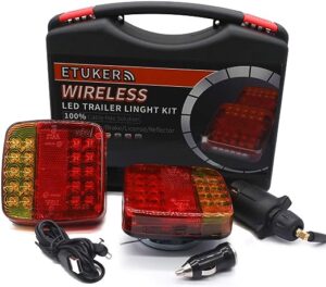 Belaidžių magnetinių priekabos LED žibintų komplektas, ETUKER, N685, 12 V