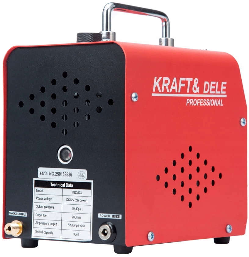 Kraft&Dele KD3523 automobilinis dūmų generatorius 12 V, 20 l/min, 30 ml - Image 3