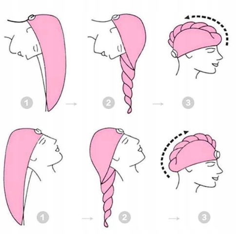GRUBYCHLONNYRECZNIKNAGLOWETURBANDOWLOSOWMIEKKIYESHOMEKolorwielokolorowy belsilt Mikropluošto rankšluostis turbanas plaukams Yeshome įvairių spalvų su sagute 65 x 25 cm