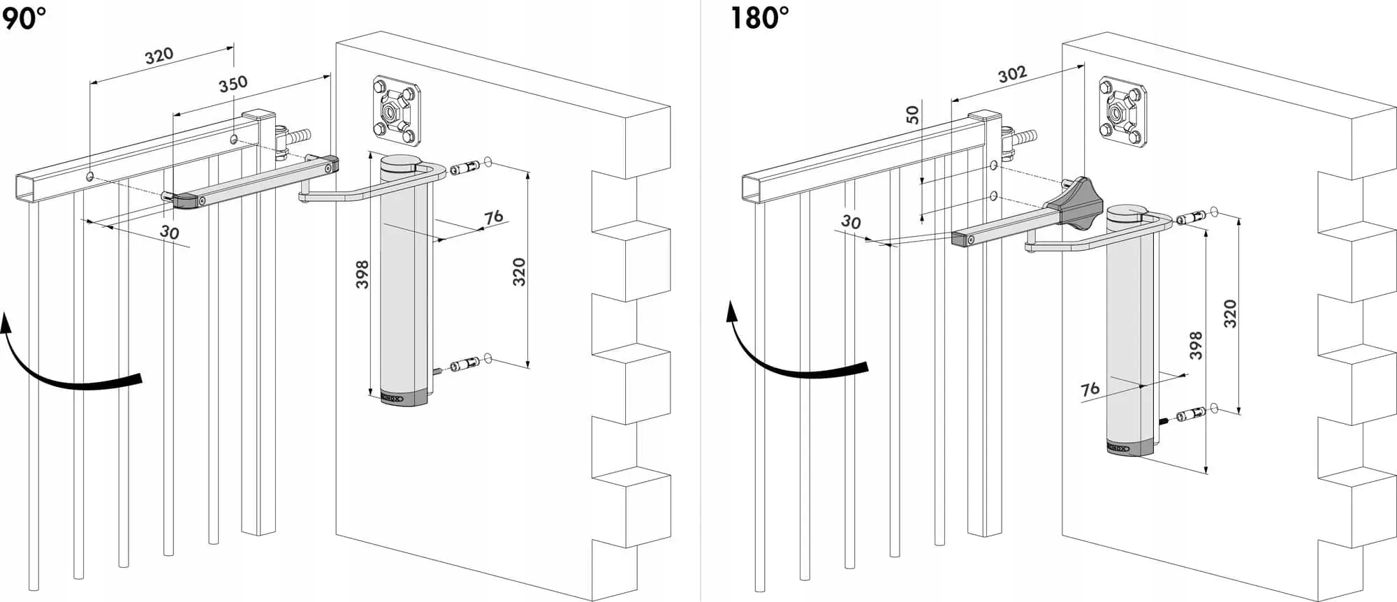 HydraulicznysamozamykaczdomontazunascianieVERTICLOSE2WALLP0000935MarkaLocinox belsilt Locinox VERTICLOSE 2 WALL hidraulinis sieninis vartelių pritraukėjas iki 150 kg varteliams iki 150 cm sidabro spalvos