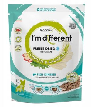 I'm Different Fish Dinner visavertis liofilizuotas maistas šunims su žuvimi, 397 g