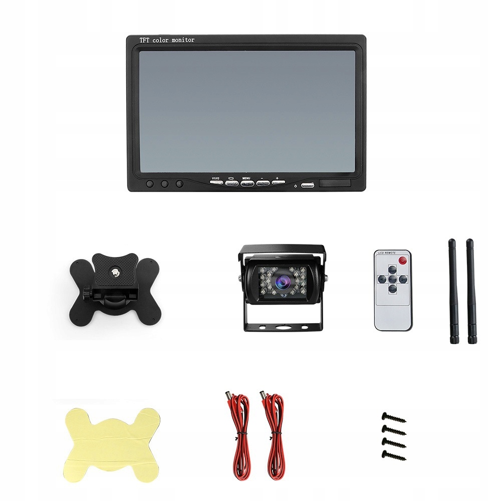 Kameracofaniabezprzewodowa12V24VzmonitoremLCD7Liczbakamer1 belsilt