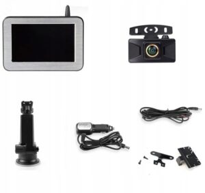 Belaidė galinio vaizdo kamera su monitoriumi, 5 colių IPS, Full HD 1080p, IP68 – priekaboms ir autobusams