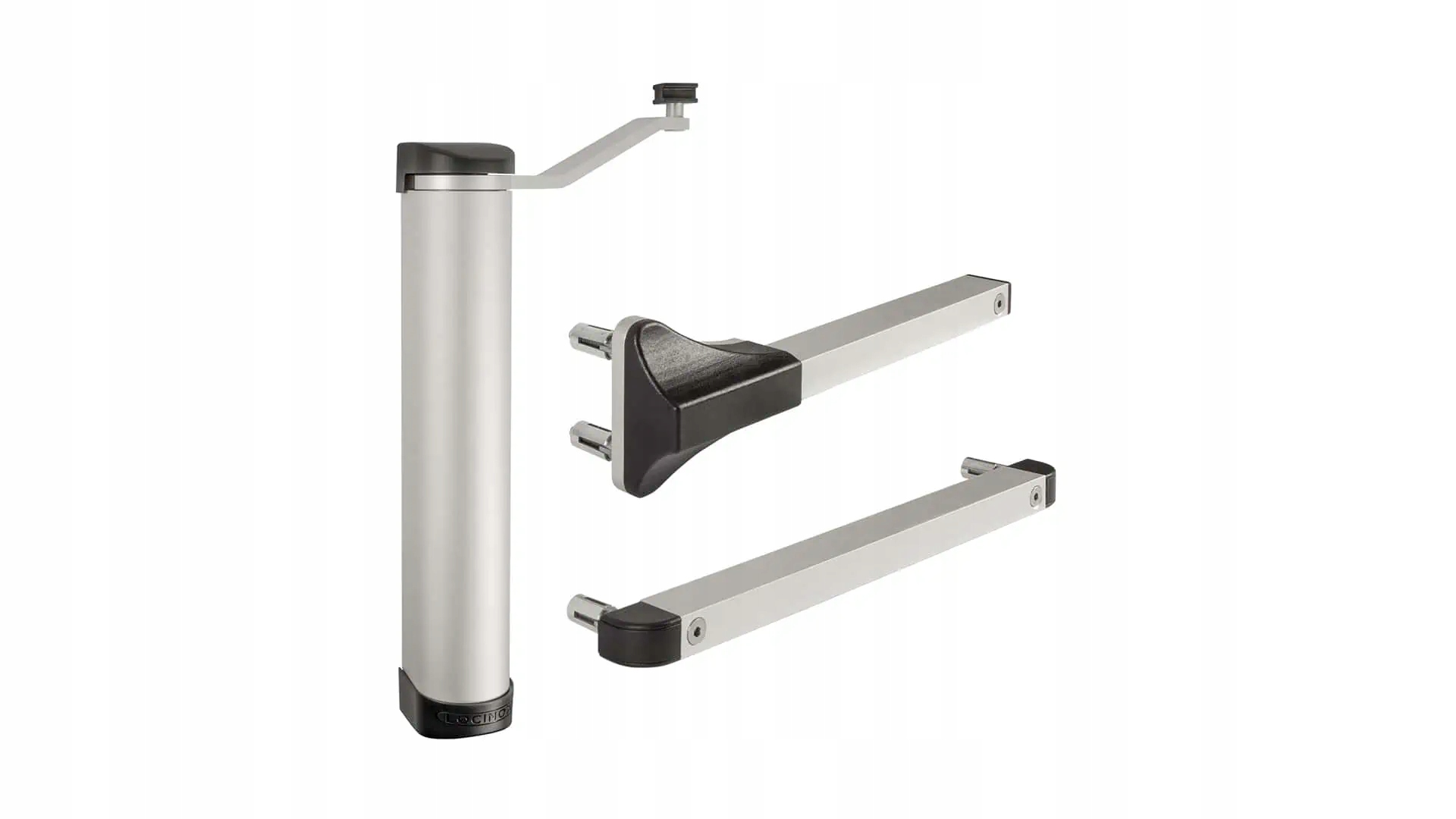 Locinox LION hidraulinis lauko vartelių pritraukėjas, iki 75 kg, varteliams iki 110 cm, juodas