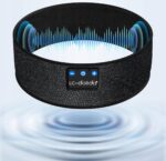 Akių kaukė miegui su Bluetooth ausinėmis mėlyna patogiam miegui