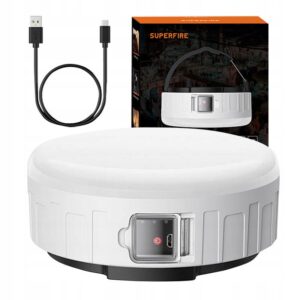 Akumuliatorinė kempingo LED lempa Superfire T25 USB 2400 mAh