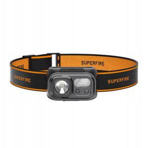 Akumuliatorinis galvos žibintas Superfire HL23-S, 350 lm, USB-C, IP44