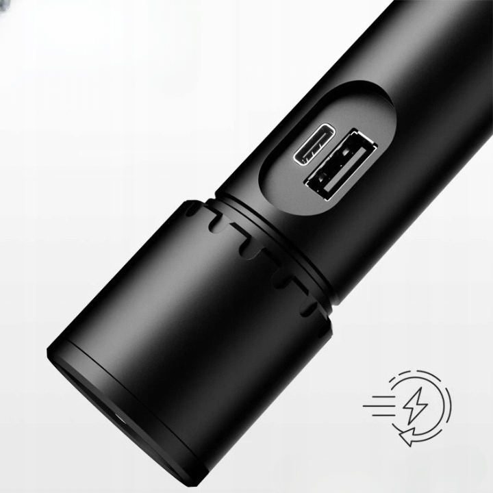LatarkaLiitokalaLFX7251500lmUSBC217003500mAhzoompowerbankZasilanieakumulatorowe belsilt Žibintuvėlis Liitokala LF X725 1500 lm USB C 21700 akumuliatorius 3500 mAh fokusavimas išorinė baterija