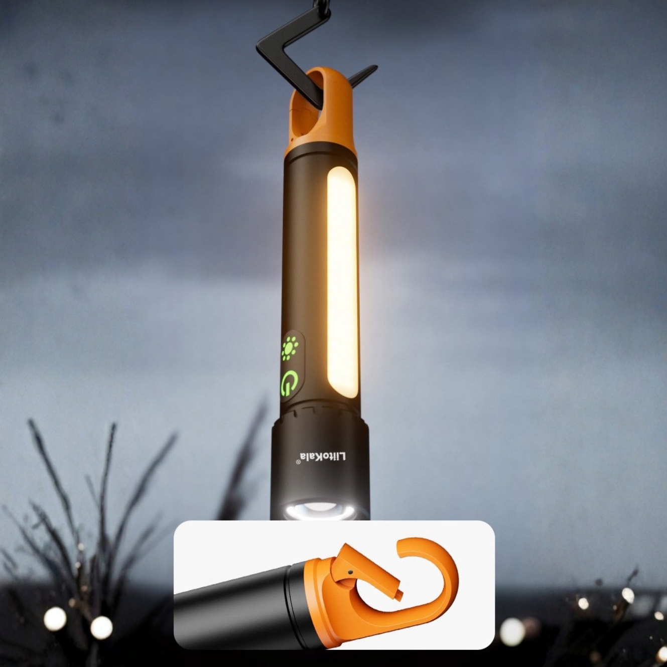 LatarkaLiitokalaLFX7251500lmUSBC217003500mAhzoompowerbankZrodloswiatlaLED belsilt Žibintuvėlis Liitokala LF X725 1500 lm USB C 21700 akumuliatorius 3500 mAh fokusavimas išorinė baterija