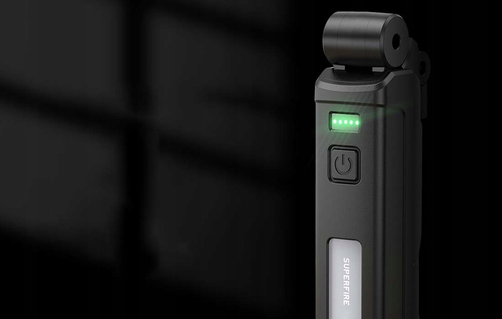 LatarkaWielofunkcyjnaAkumulatoraSuperfireG16sSolidna800lmUSBCMarkaSuperFire belsilt Tvirtas daugiafunkcis akumuliatorinis žibintuvėlis Superfire G16 S 800 lm USB C