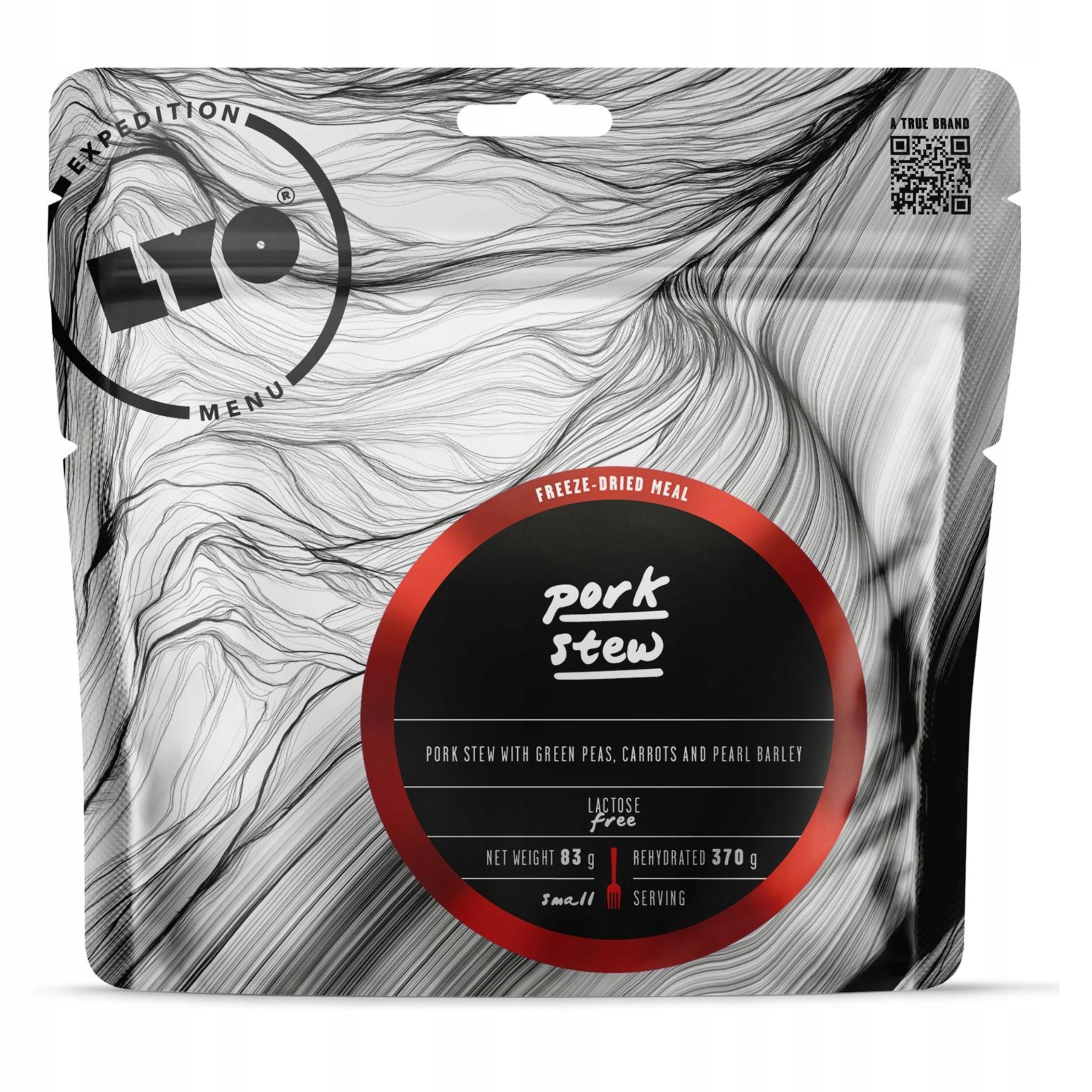 LYO Expedition liofilizuotas kiaulienos guliašas su perlinėmis kruopomis, 370 g