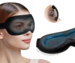 MASKADOSPANIA3DDLAMEZCZYZNIKOBIETOZEROWYMNACISKUPIANKAMEMORY belsilt Akių kaukė miegui 3D šviesą blokuojanti reguliuojama kelionėms su atminties putomis su ausų kištukais raudona