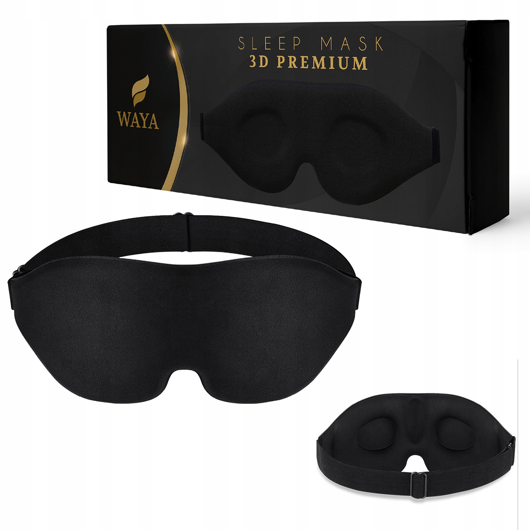 MASKADOSPANIA3DNAOCZYMEMORYFOAMREGULOWANA245CMWAYAPREMIUMStanopakowaniaoryginalne belsilt