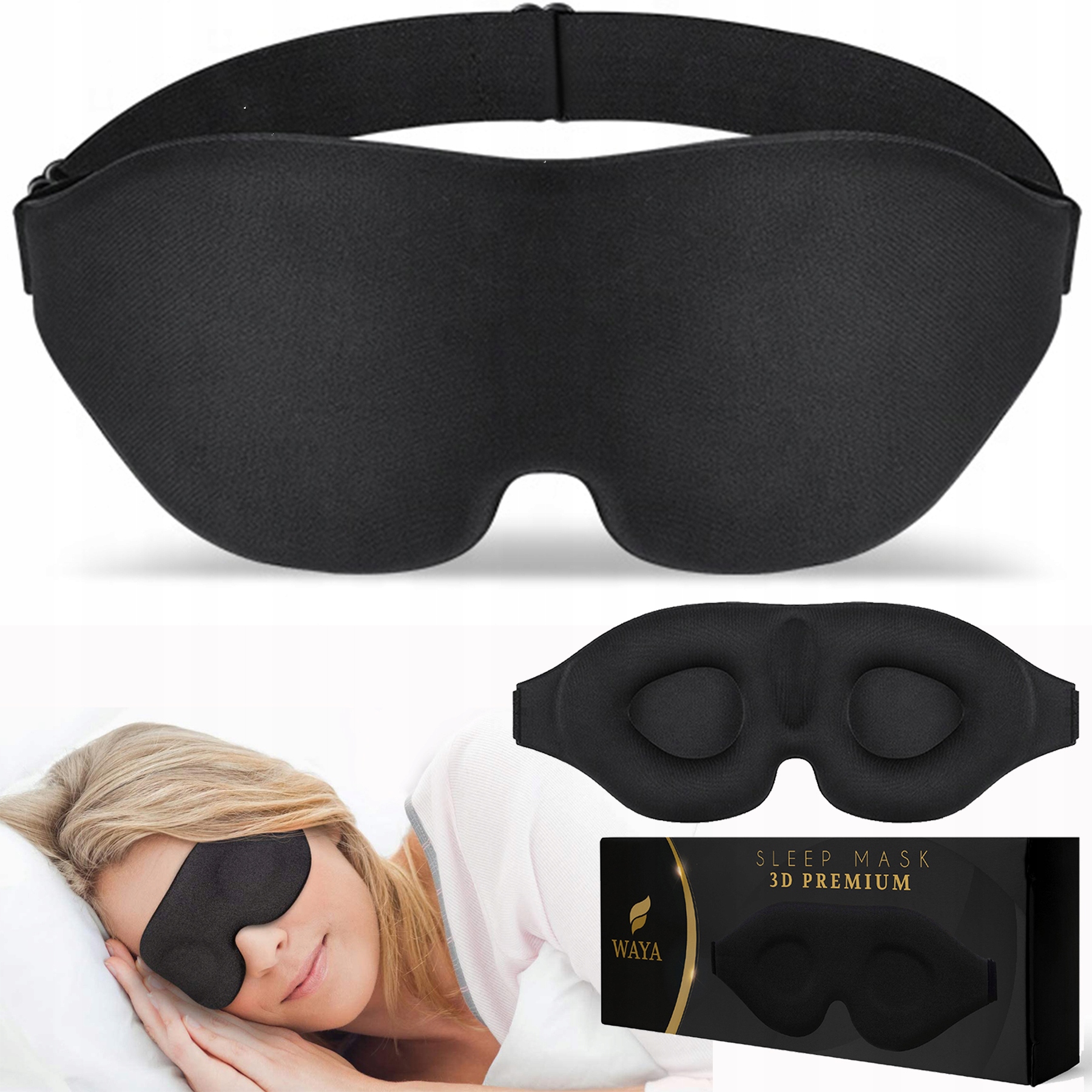 MASKADOSPANIA3DNAOCZYMEMORYFOAMREGULOWANA245CMWAYAPREMIUM belsilt
