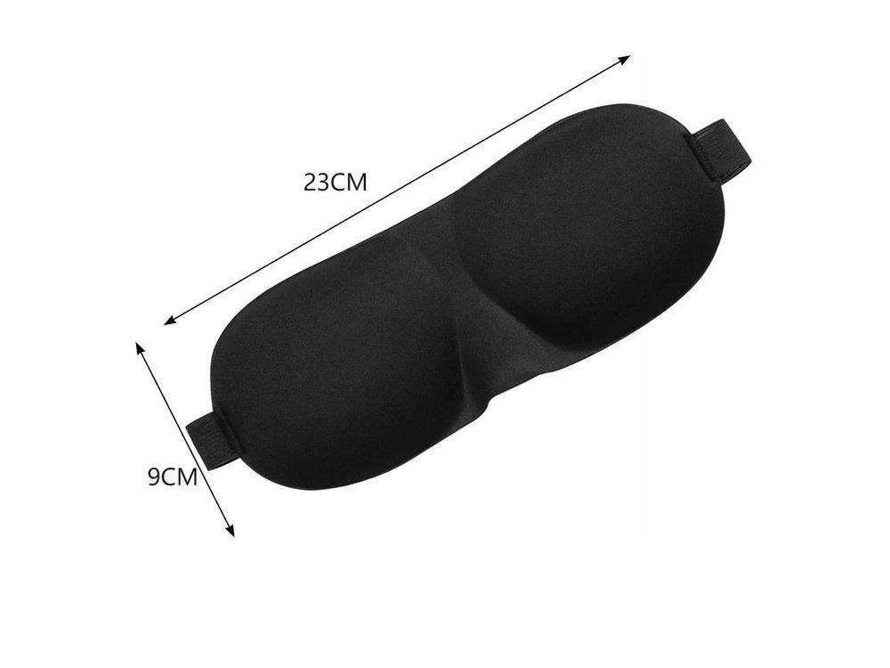 MASKAOPASKAOPASKINAOCZYDOSPANIA3DMASECZKAZACIEMNIAJACAREGULACJASkladmaterialowyPoliester belsilt Akių kaukė miegui 3D šviesą blokuojanti reguliuojama kelionėms juoda atsipalaidavimui