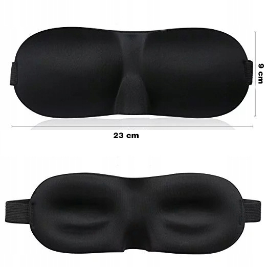 MASKAOPASKAOPASKINAOCZYDOSPANIA3DPlecuniseks belsilt Akių kaukė miegui 3D šviesą blokuojanti reguliuojama kelionėms juoda miegui be šviesos