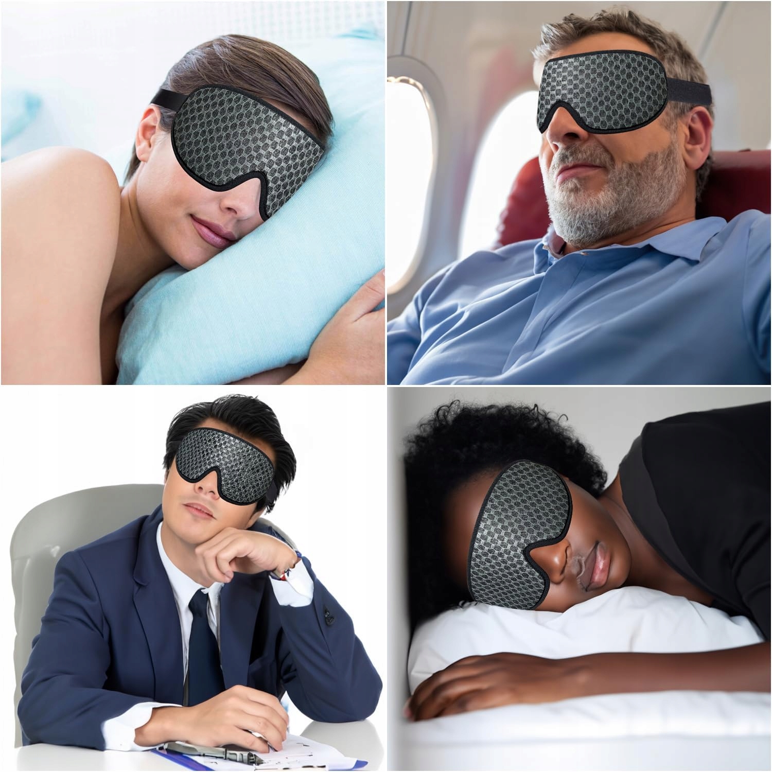 MASKAdoSPANIAnaOCZYPROFILOWANAPIANKAMEMORY3DSLEEPMASK3DYZWGGMarkabezmarki belsilt Akių kaukė miegui 3D šviesą blokuojanti reguliuojama kelionėms su atminties putomis dienos poilsiui