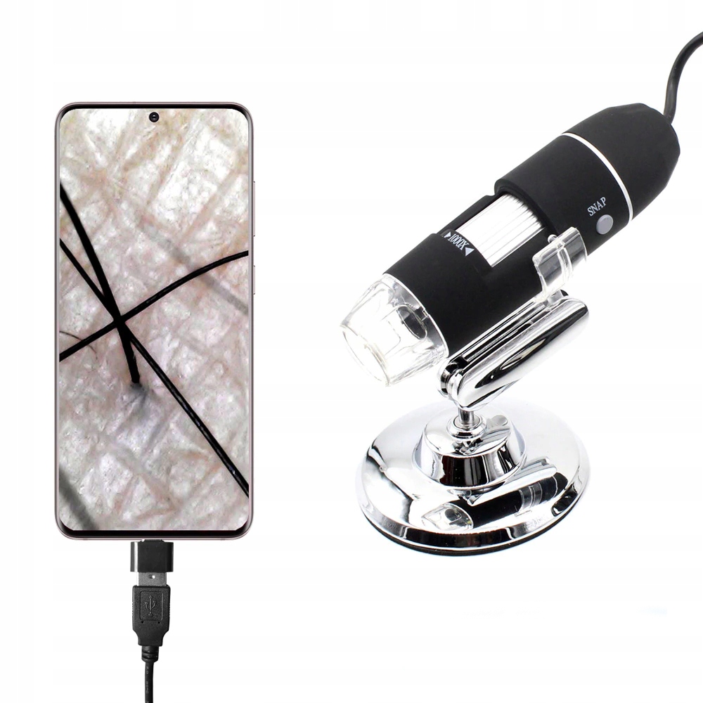 Edukacinis skaitmeninis mikroskopas vaikams, 1600x, 2 MP, 8 LED