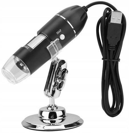 Edukacinis skaitmeninis mikroskopas vaikams, 1600x, 2 MP, 8 LED