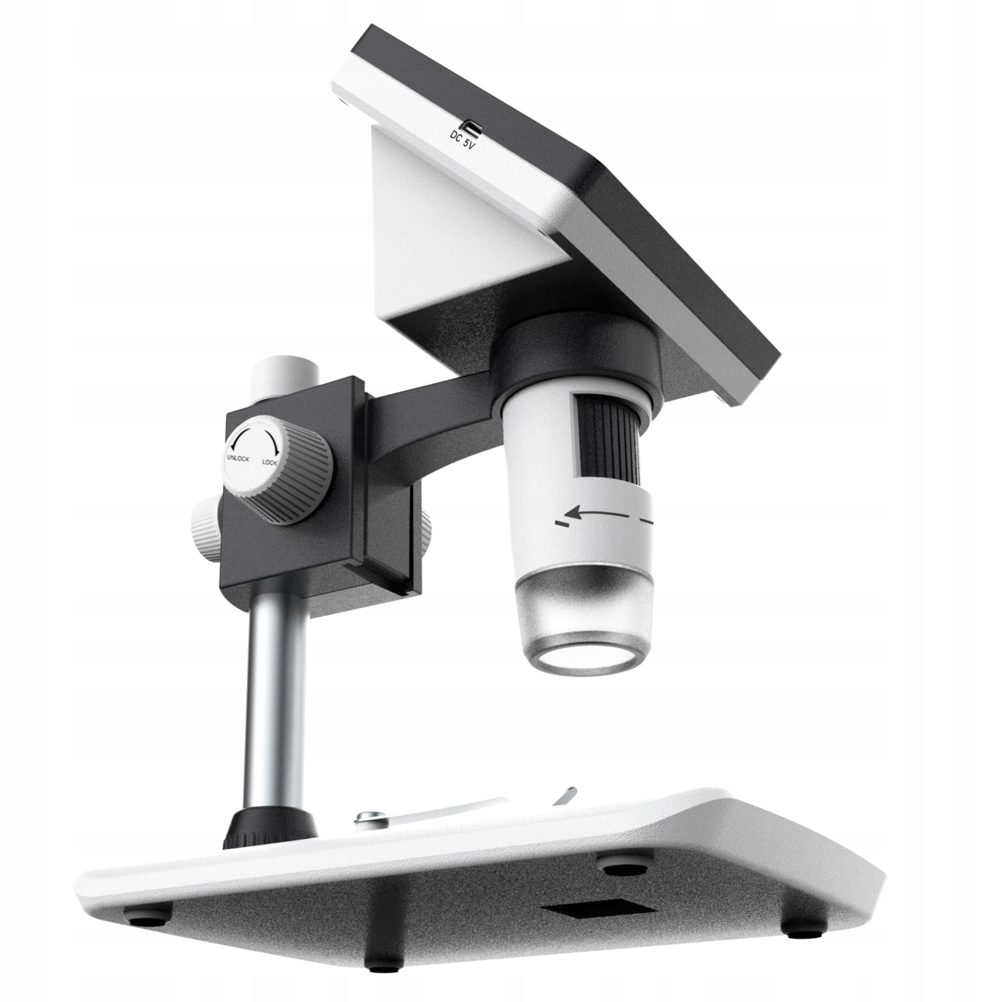 MIKROSKOPCYFROWYEKRAN43LCDx1000USBPCMacWagaproduktuzopakowaniemjednostkowym1kg belsilt Skaitmeninis mikroskopas su ekranu Benetech NM400 501000x 43 ekranas 8 LED 2600 mAh