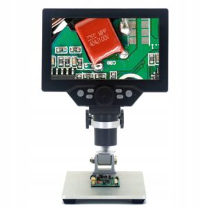 MIKROSKOPCYFROWYLCD7FULLHD12MP1080p1200x belsilt Skaitmeninis mikroskopas su ekranu G1200 1200x 7 ekranas 12 MP 8 LED