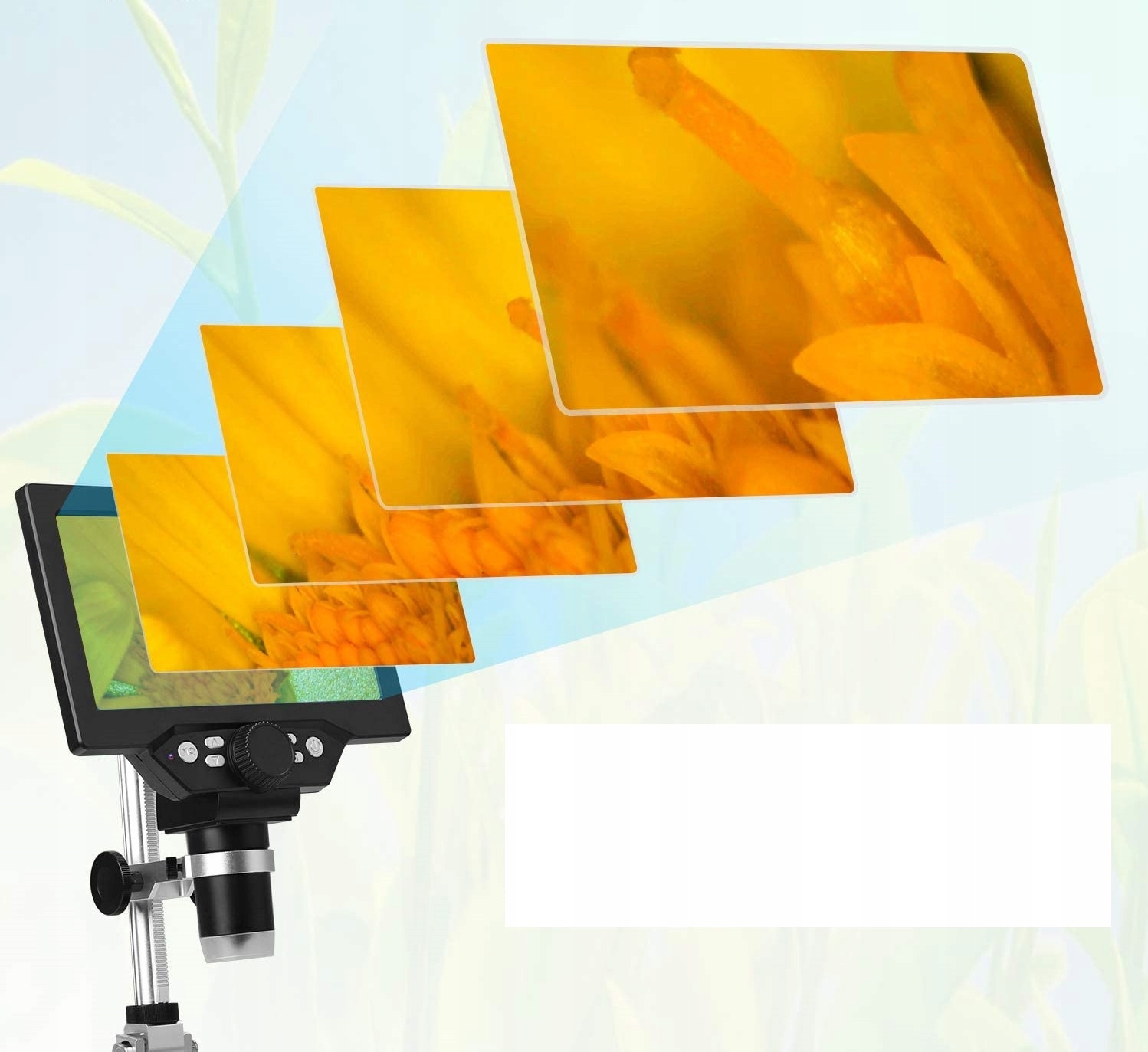 MIKROSKOPCYFROWYLCD7FULLHD12MP1080p1200xCertyfikatyzgodnosciCE belsilt Skaitmeninis mikroskopas su ekranu G1200 1200x 7 ekranas 12 MP 8 LED