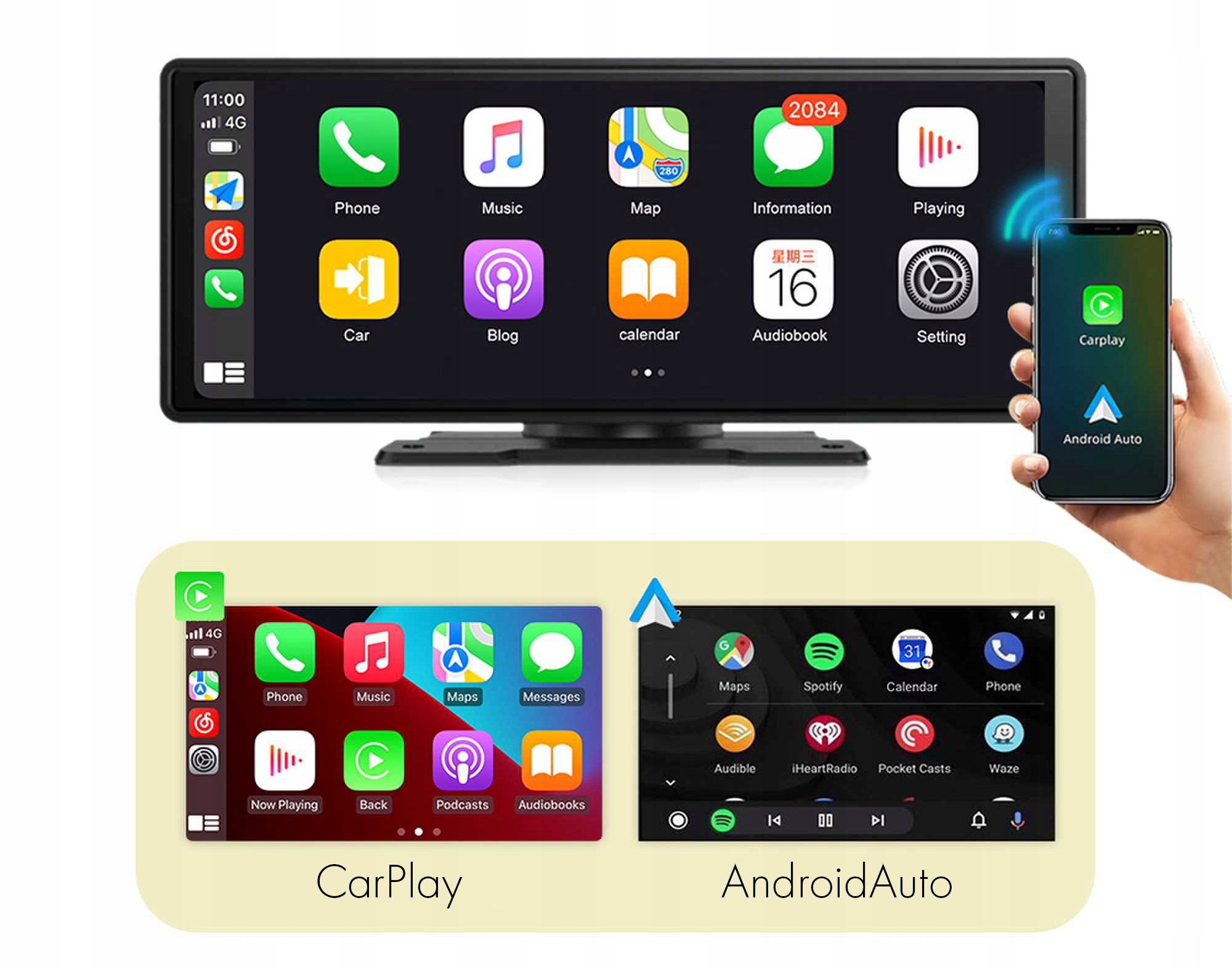MONITORANDROIDAUTOCARPLAYNAWIGACJA931224VKAMERACOFANIAWagaproduktuzopakowaniemjednostkowym1985kg belsilt