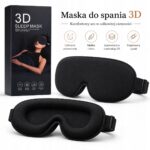 Akių kaukė miegui 3D šviesą blokuojanti reguliuojama