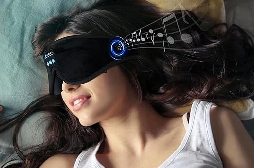 MaskadospaniaMorelaxBluetooth3DpiankamemorystereoHiFiunisexKodproducentaMA303 belsilt Akių kaukė miegui su Bluetooth ausinėmis 3D šviesą blokuojanti reguliuojama kelionėms su atminties putomis mėlyna patogiam miegui