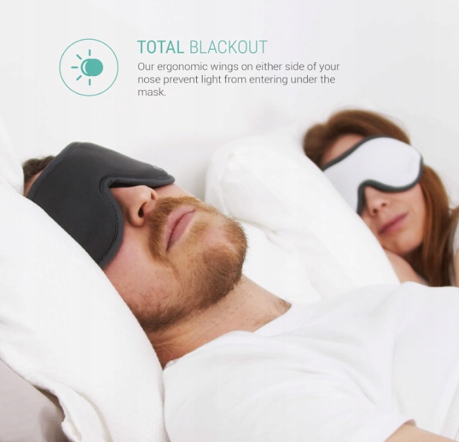 MaskadospaniaTotalBlackout3DPaddedFoamwygodnamiekkamaskaMarkabezmarki belsilt Akių kaukė miegui 3D šviesą blokuojanti reguliuojama kelionėms su atminties putomis juoda modelis 22