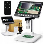 MikroskopCyfrowyEdukacyjnyWIFIPowiekszenie1200xHDMIEkran7caliPILOT belsilt WiFi skaitmeninis mikroskopas MBG Line Inskam 315 1200x 7 ekranas 5 MP 8 LED