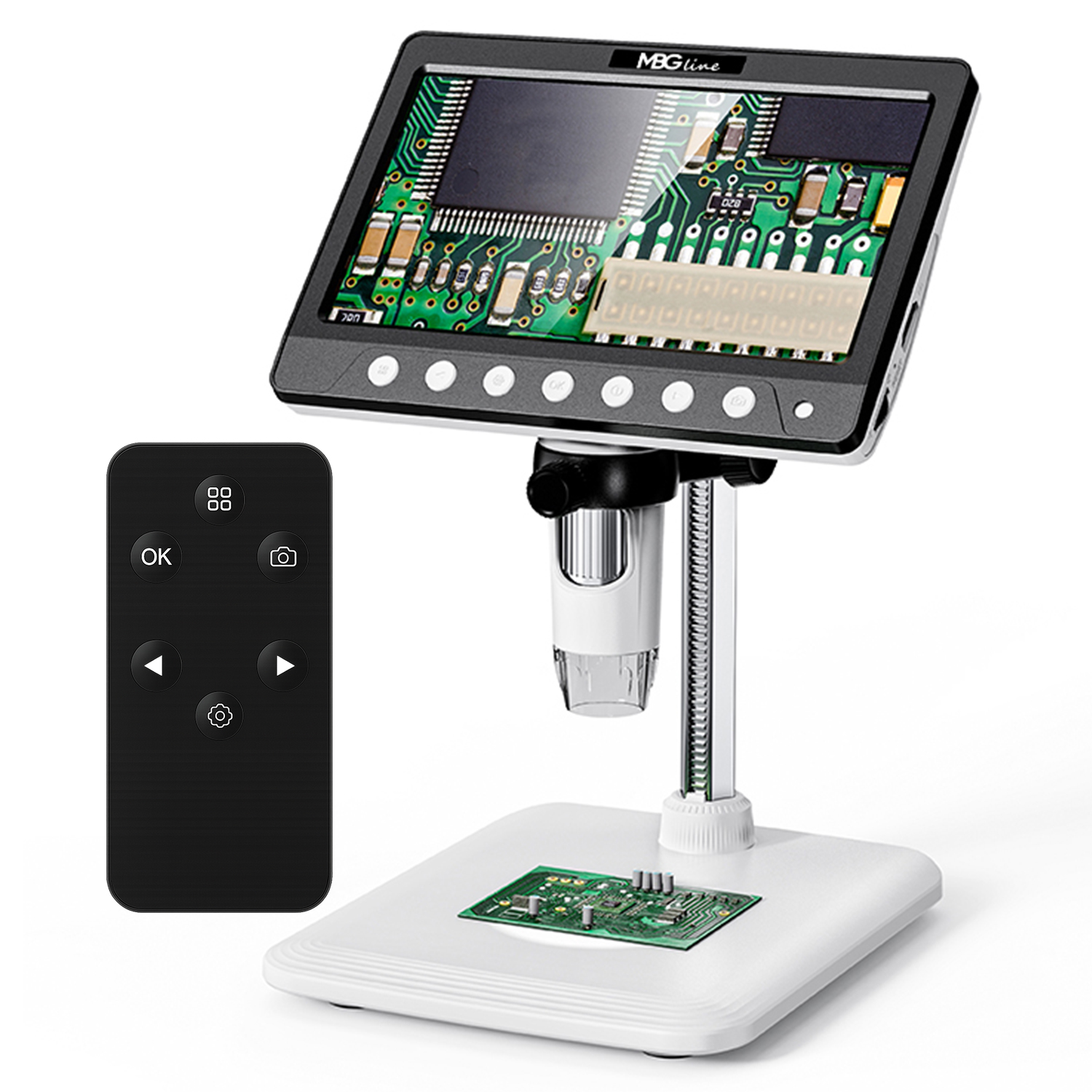 MikroskopCyfrowyEdukacyjnyWIFIPowiekszenie1200xHDMIEkran7caliPILOTEANGTIN5902659179029 belsilt WiFi skaitmeninis mikroskopas MBG Line Inskam 315 1200x 7 ekranas 5 MP 8 LED