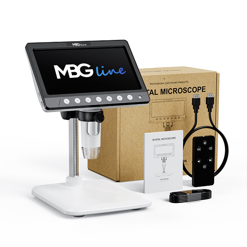 MikroskopCyfrowyEdukacyjnyWIFIPowiekszenie1200xHDMIEkran7caliPILOTKodproducenta330H belsilt WiFi skaitmeninis mikroskopas MBG Line Inskam 315 1200x 7 ekranas 5 MP 8 LED