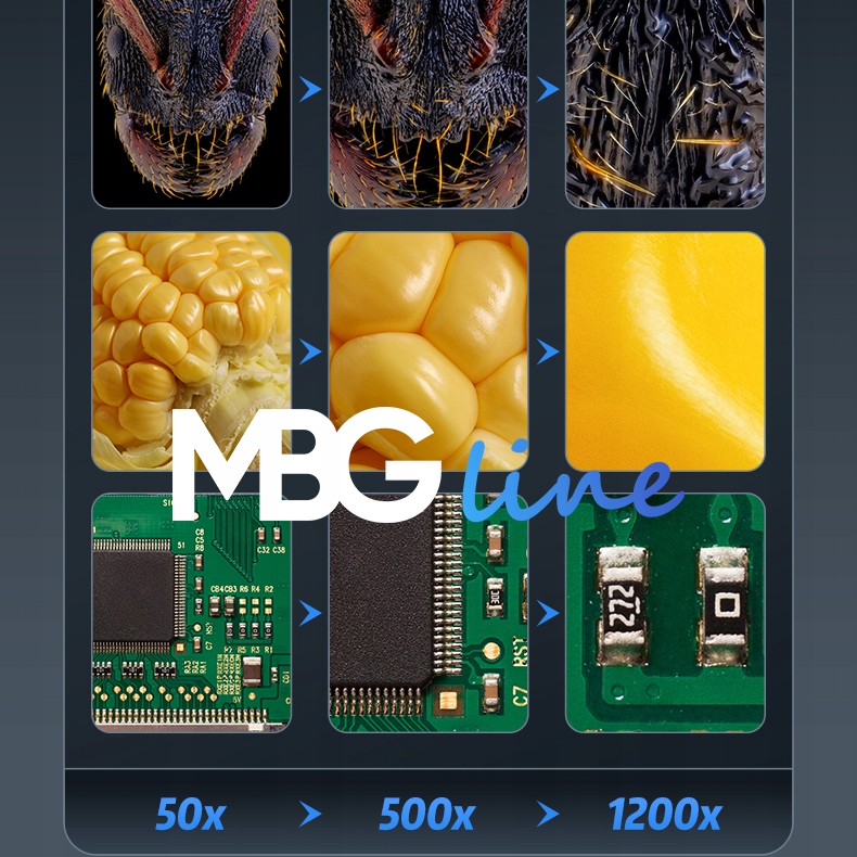 MikroskopCyfrowyEdukacyjnyWIFIPowiekszenie1200xHDMIEkran7caliPILOTTypmikroskopucyfrowy belsilt WiFi skaitmeninis mikroskopas MBG Line Inskam 315 1200x 7 ekranas 5 MP 8 LED