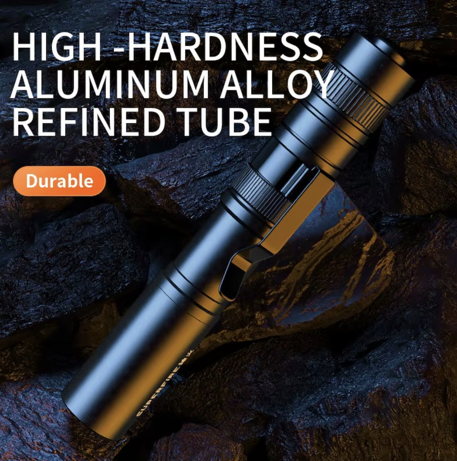 MiniLatarkaSLIMLEDSuperfireX18PenLightZasilanie1xAAAMaksymalnasilaswiatla55lm belsilt Plonas mini LED žibintuvėlis Superfire X18 Pen Light maitinimas 1 x AAA