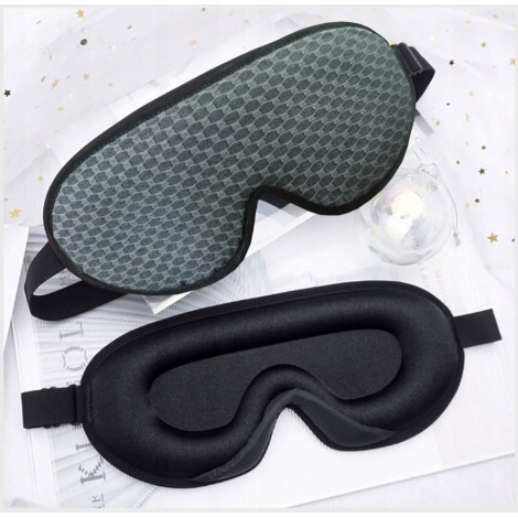 OPASKANAOCZYDOSPANIA3DMASKAZACIEMNIAJACA99SWIATLAREGULOWANAMaterialdominujacypoliester1 belsilt Akių kaukė miegui 3D šviesą blokuojanti reguliuojama kelionėms su atminties putomis juoda jautresnei akių zonai